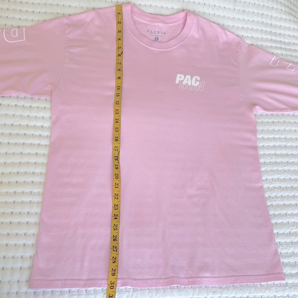 Men’s PacSun Long Sleeve Printed Crewneck T-Shirt, Pink - Picture 7 of 9